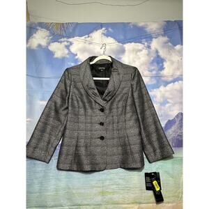 NWT Kasper Women's Dressy Jacket Size 8 small flaw see pics